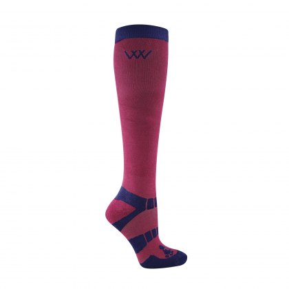 Woof Wear Winter Riding Socks Shiraz/Navy