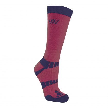 Woof Wear Short Bamboo Waffle Socks Shiraz/Navy