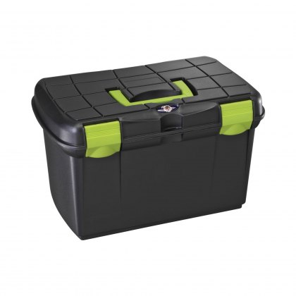 Battles Tack Box Medium Black/Pistachio