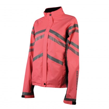 WeatherBeeta Adults Pink Reflective Lightweight Waterproof Jacket Hi-Vis