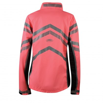 WeatherBeeta Adults Pink Reflective Lightweight Waterproof Jacket Hi-Vis