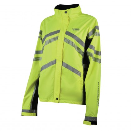 WeatherBeeta Adults Yellow Reflective Softshell Fleece Lined Jacket Hi-Vis