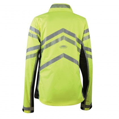 WeatherBeeta Adults Yellow Reflective Softshell Fleece Lined Jacket Hi-Vis