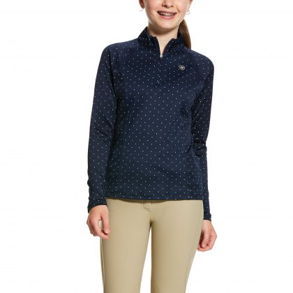 Ariat® Junior Sunstopper Navy Dot