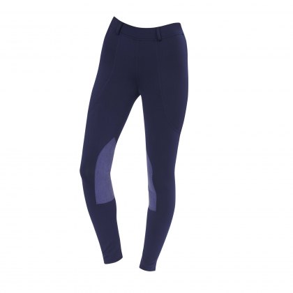 Dublin Junior Performance Flex Knee Patch Riding Tights Navy