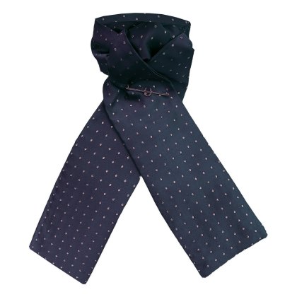 Equetech Self Tying Pin Spot Stock Navy/Gold