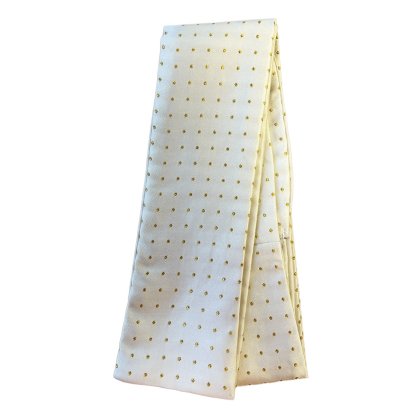 Equetech Self Tying Pin Spot Stock Cream/Gold