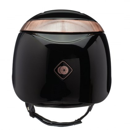 Charles Owen Halo Riding Hat Black Gloss /Rose Gold