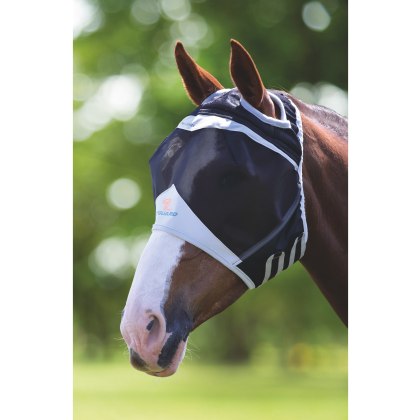 Shires Fine Mesh Fly Mask with Ear Holes