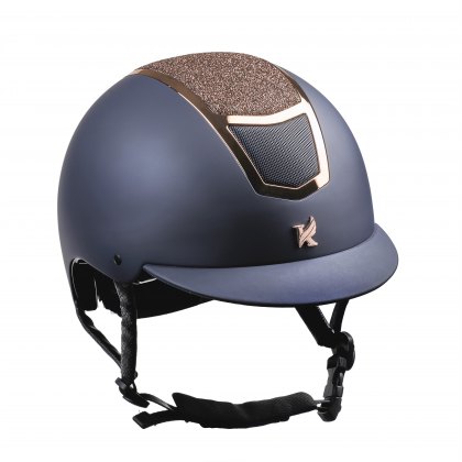 Karben Valentina Riding Hat Navy/Rose Gold