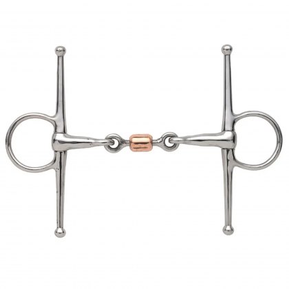 Shires Full Cheek Snaffle with Copper Peanut 6328