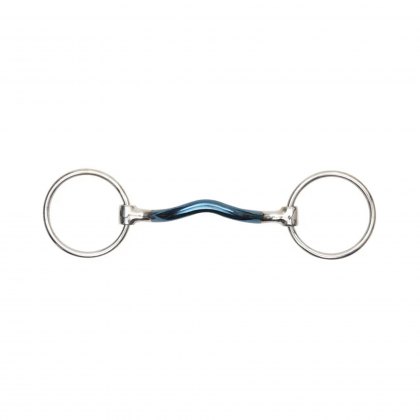 Shires Blue Sweet Iron Loose Ring with Mullen Mouth 6357
