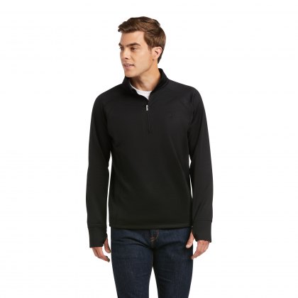 Ariat® Mens Tek Team 1/2 Zip Fleece Black 