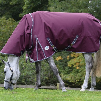 WeatherBeeta ComFiTec Plus Dynamic II Detach a Neck Medium Maroon Turnout Rug