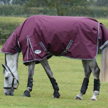 WeatherBeeta ComFiTec Plus Dynamic II Combo Neck Medium Maroon Turnout Rug