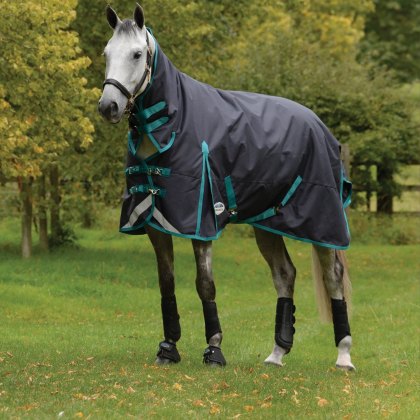 WeatherBeeta ComFiTec Plus Dynamic II Combo Neck Medium Black Turnout Rug