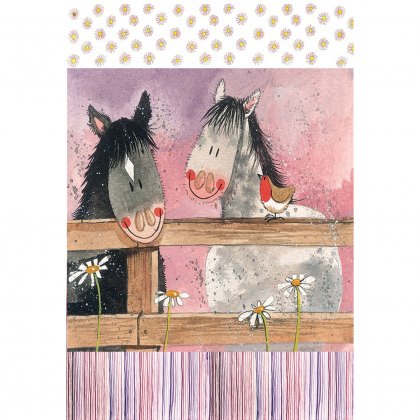 Alex Clark Horse Whispers Tea Towel