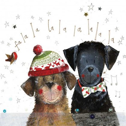 Alex Clark Bubble & Bow Christmas Card