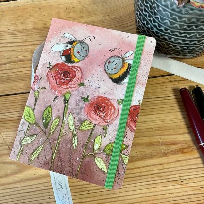 Alex Clark Bees & Roses Small Chunky Notebook