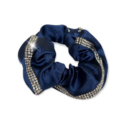 Equetech Satin Deluxe Crystal Scrunchie