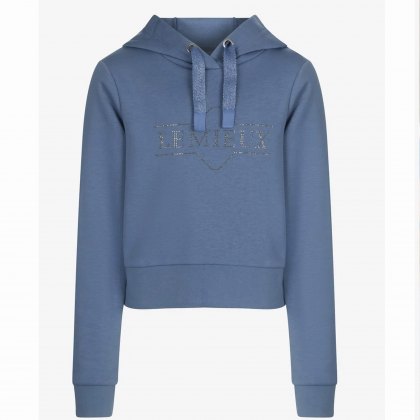 LeMieux Young Rider Cropped Hoodie Ice Blue