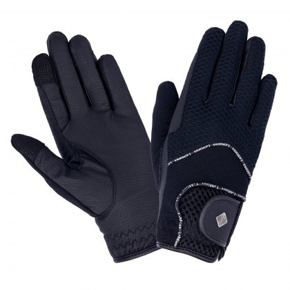 LeMieux Pro Touch 3D Mesh Adults Riding Gloves Navy