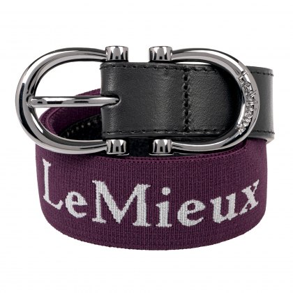 LeMieux Elasticated Belt Aubergine  