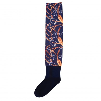 Dublin Stocking Socks Harness Print  