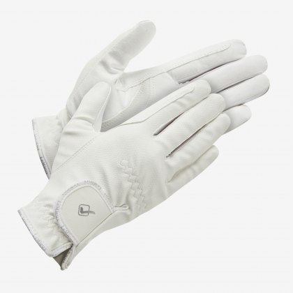 LeMieux Pro Touch Classic Riding Gloves White