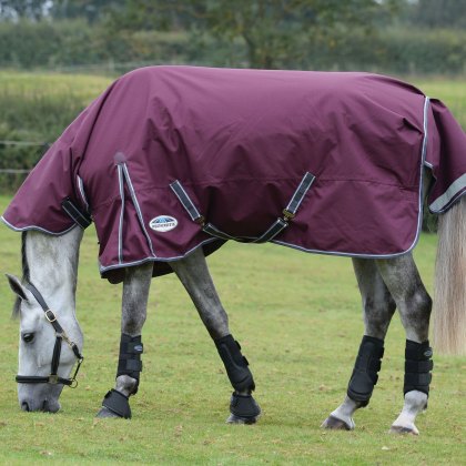 WeatherBeeta ComFiTec Plus Dynamic II Combo Neck Lite Maroon Turnout Rug