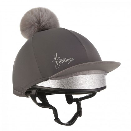 My LeMieux Hat Silk Slate Grey