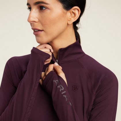 Ariat Lowell 2.0 1/4 Zip Baselayer Mulberry