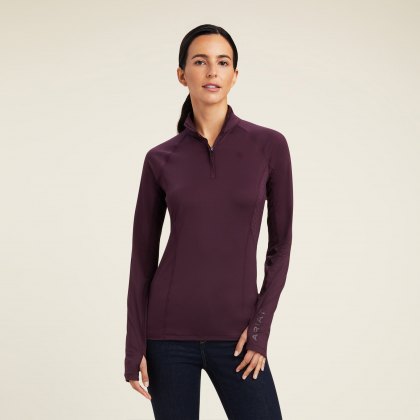 Ariat Lowell 2.0 1/4 Zip Baselayer Mulberry