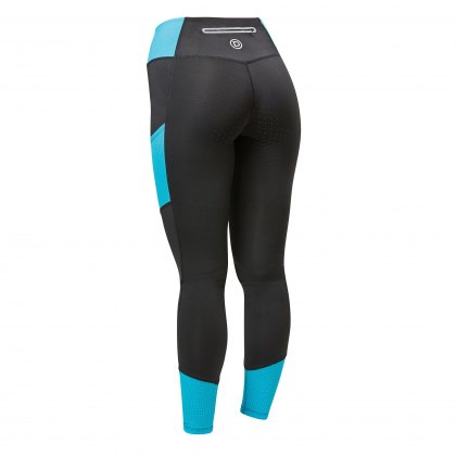 Dublin Power Performance Mid Rise Colour Block Riding Tights Aqua