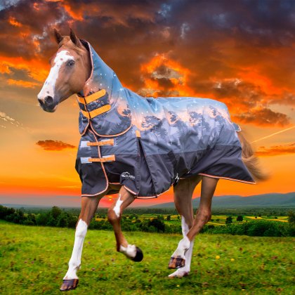 Shires Highlander Original 200 Combo Turnout Rug Winter Sunset