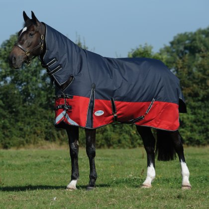 WeatherBeeta ComFiTecPlus Dynamic II Combo Neck Medium Black Turnout Rug