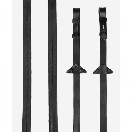 LeMieux Rubber Reins Black