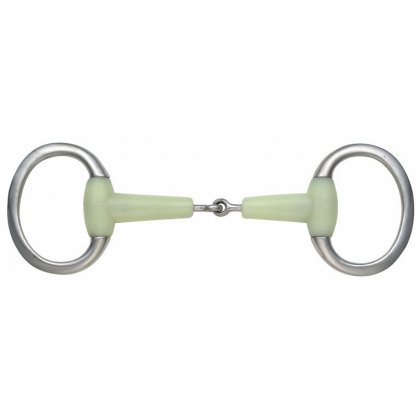 EquiKind Jointed Eggbutt Flat Ring Bit