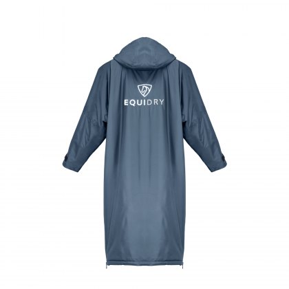 Equidry All Rounder Jacket with Fleece Hood Junior Steel Blue/Grey