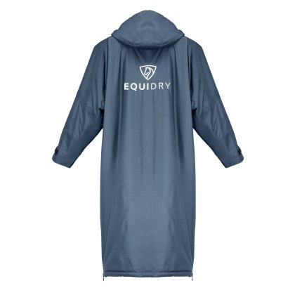 Equidry All Rounder Jacket with Fleece Hood Steel Blue/Grey