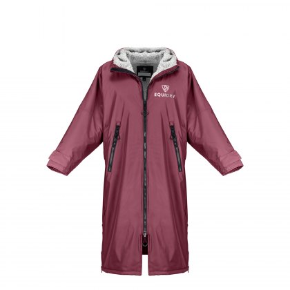 Equidry All Rounder Jacket with Fleece Hood Burg/Grey