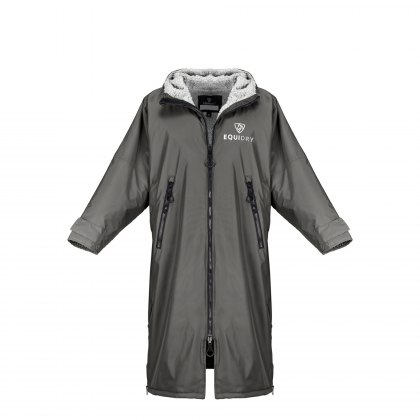 Equidry All Rounder Jacket with Fleece Hood Charcoal/Grey