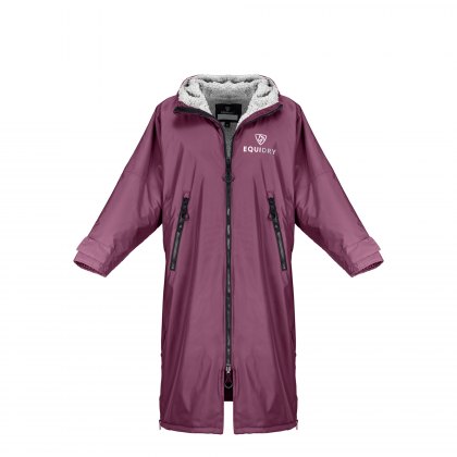 Equidry All Rounder Jacket with Fleece Hood Junior Valerian/Grey