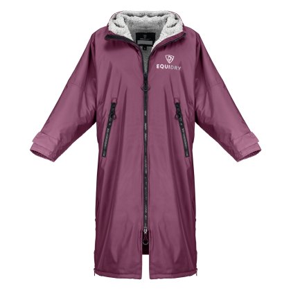 Equidry All Rounder Jacket with Fleece Hood Junior Valerian/Grey