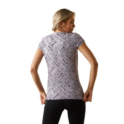 Ariat Ladies Snaffle Short Sleeve T-Shirt Lavender Heather 