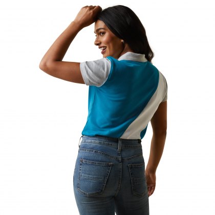 Ariat Ladies Taryn Polo Mosaic Blue 