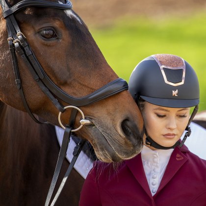 Karben Valentina Original Riding Hat Black/Rose Gold