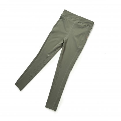 Aubrion Non Stop Riding Tights Junior Olive