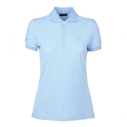 Dublin Lily Cap Sleeve Polo Ice Blue