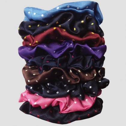 Equetech Polka Dot Hair Scrunchies